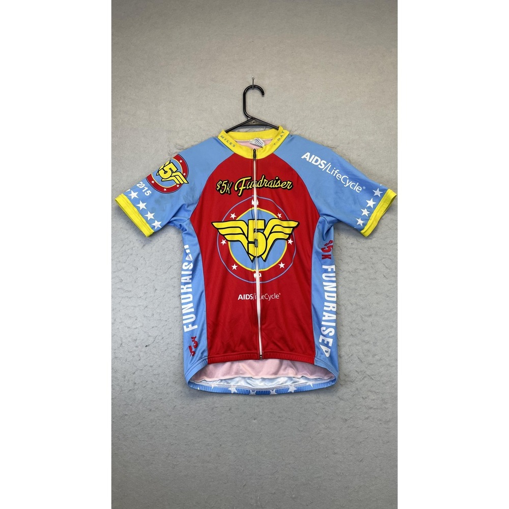 Voler Cycling Jersey Mens Small Full Zip $5K Fundraiser‎ AIDS/LifeCycle 2015 USA